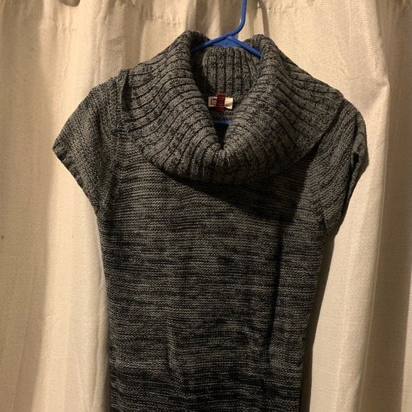 Grey Turtleneck Sweater Dress - Picture 2 of 4